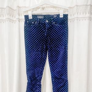 J. Crew Navy Velvet Jean